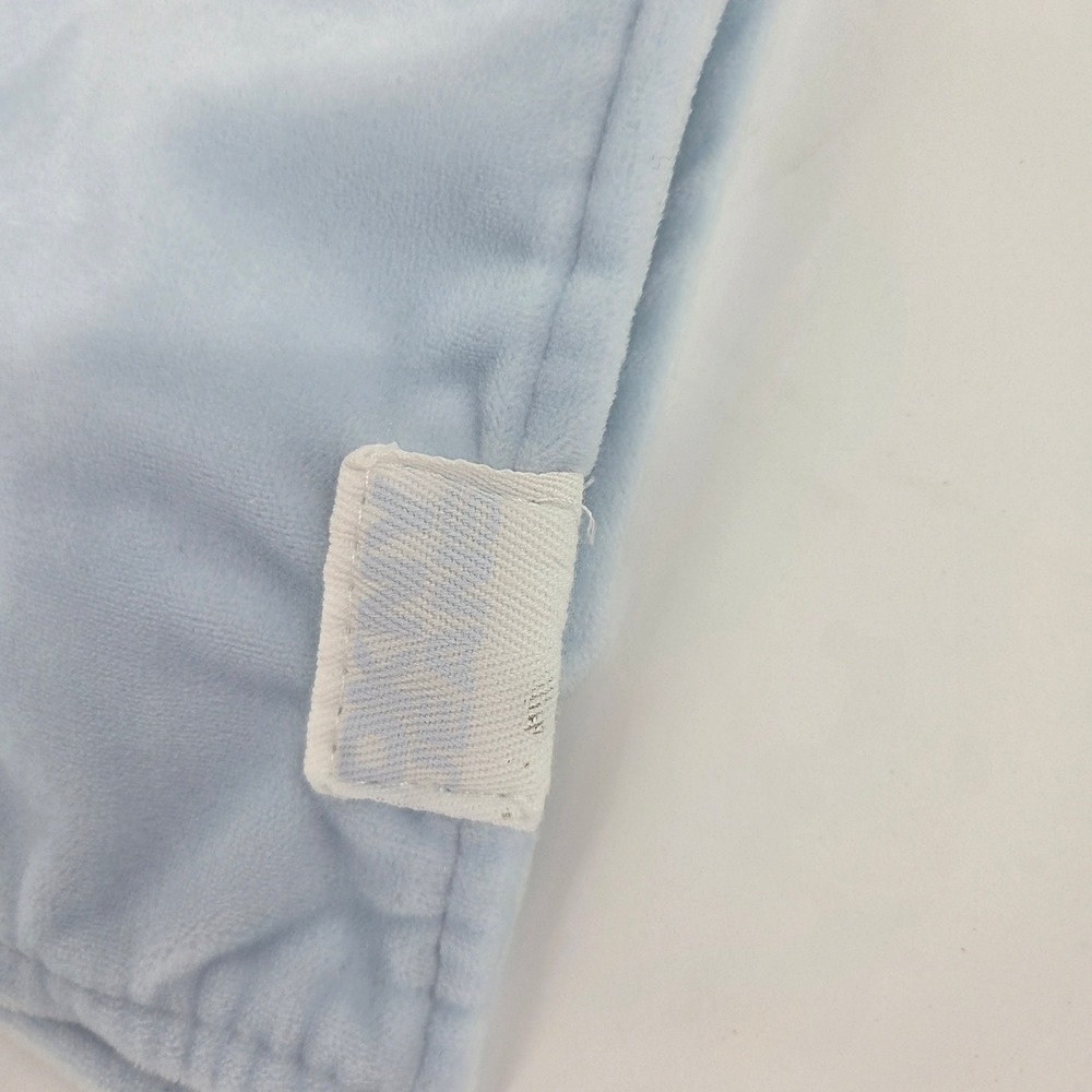 DKNY Jeans Baby Blue Star Security Blanket Lovey Soft Plush Kids - Picture 4 of 5